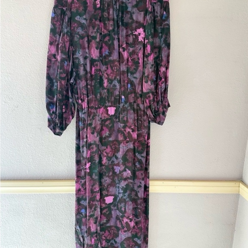 IRO Purple Floral Midi Dress - Picture 4 of 4